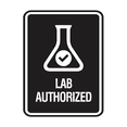 thumbnail image 1 of Signs ByLITA Portrait Round Lab Authorized Sign (Black) - Small, 1 of 7