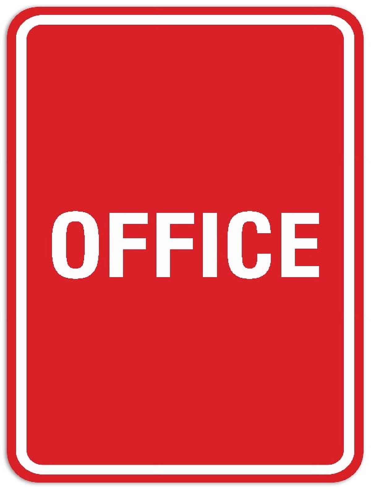 Signs ByLITA Portrait Round Office Sign - Laser-Engraved Lettering ...