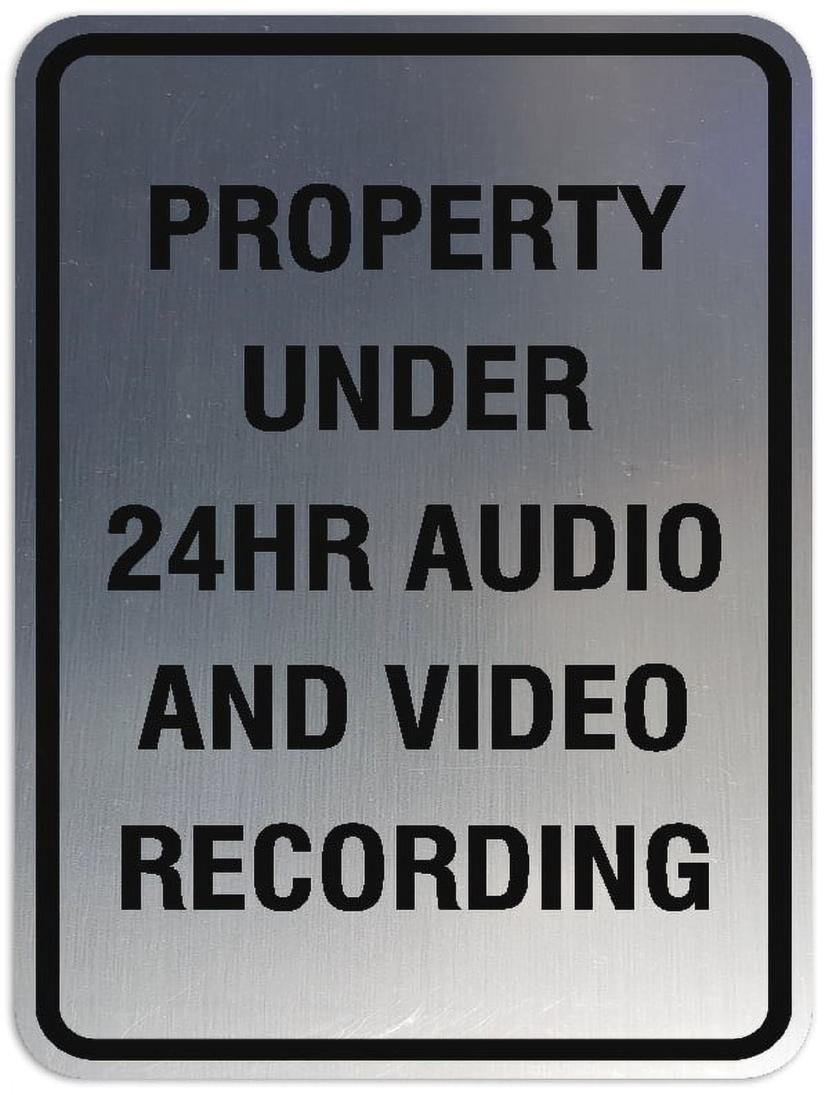 Signs ByLITA Portrait Round Property Under 24hr Audio and Video ...