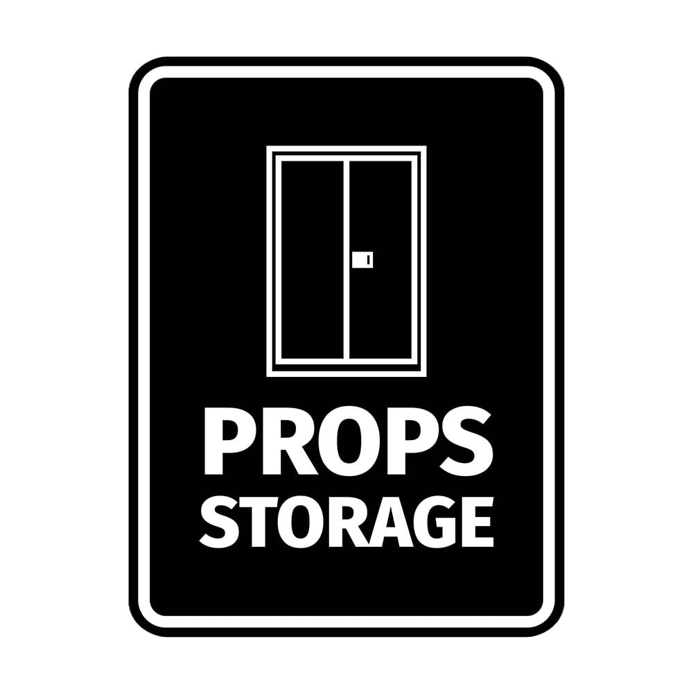 Signs ByLITA Portrait Round Props Storage Door or Wall Sign Easy ...