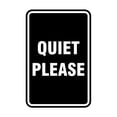 thumbnail image 1 of Signs ByLITA Portrait Round Quiet Please Sign (Black) - Medium, 1 of 1