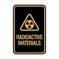 thumbnail image 1 of Signs ByLITA Portrait Round Radioactive Materials Sign (Black Gold) - Medium, 1 of 5