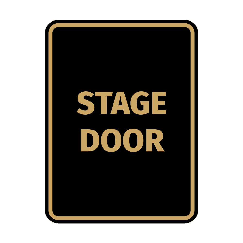 Single Stage Sign Signs ByLITA Portrait Round Stage Door Door or Wall Sign Easy ...
