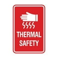 thumbnail image 1 of Signs ByLITA Portrait Round Thermal Safety Sign (Red) - Large, 1 of 5