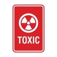 thumbnail image 1 of Signs ByLITA Portrait Round Toxic Sign (Red) - Small, 1 of 7