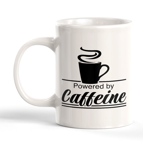 Signs ByLITA Powered by Caffeine 11oz Plastic Coffee Mug