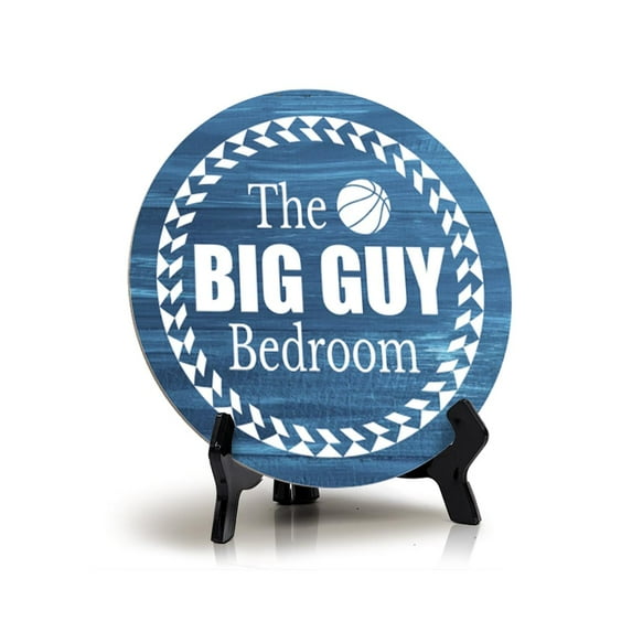 Signs ByLITA Round The Big Guy Bedroom Table Sign (5x5")