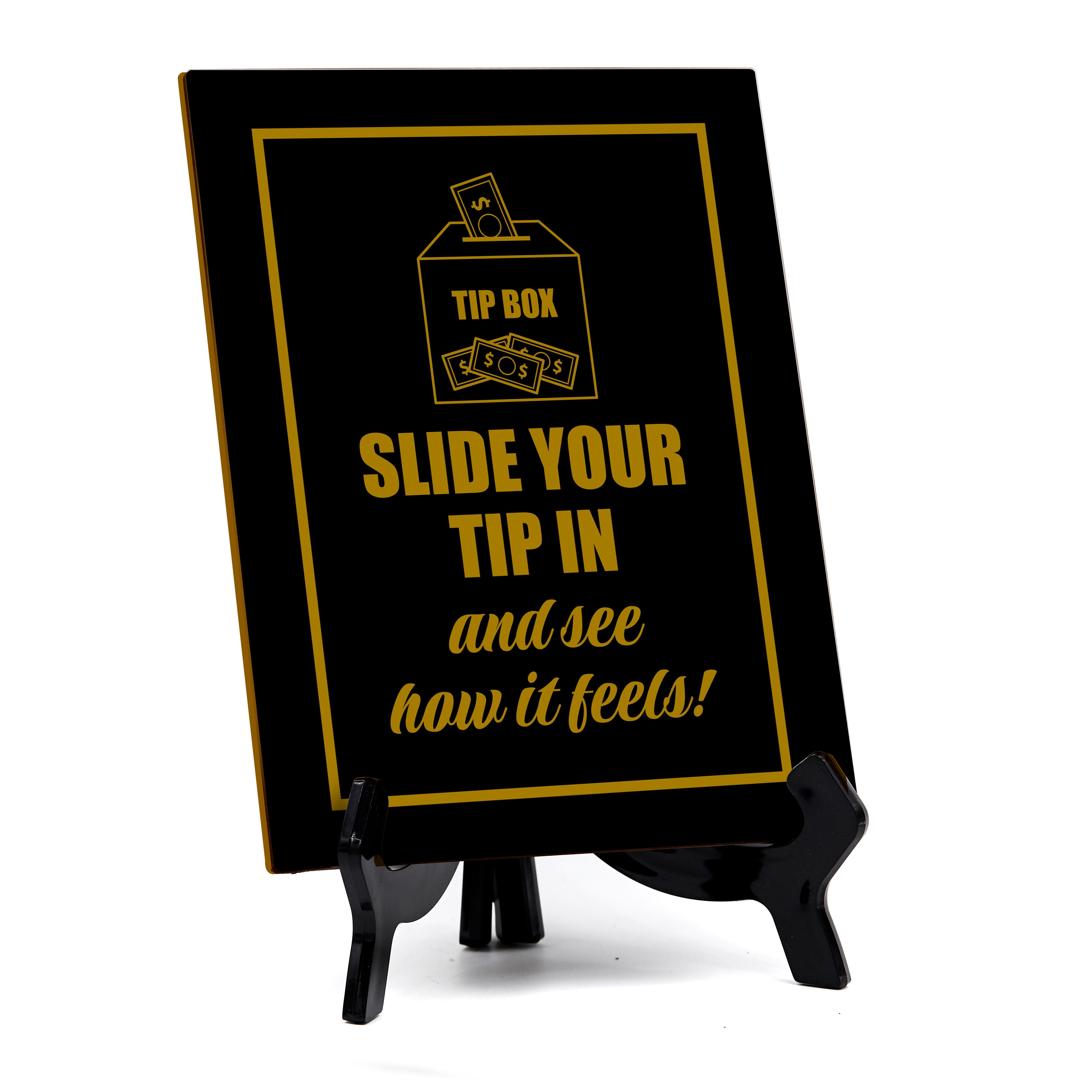 Signs ByLITA Slide Your Tip In and See How It Feels! Table Sign with ...