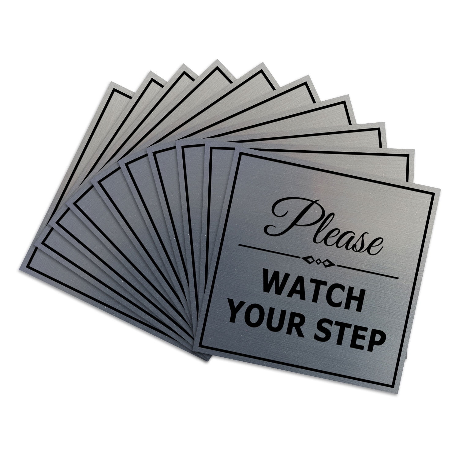 Signs ByLITA Square Classy Please Watch Your Step Sign | Safety Sign ...