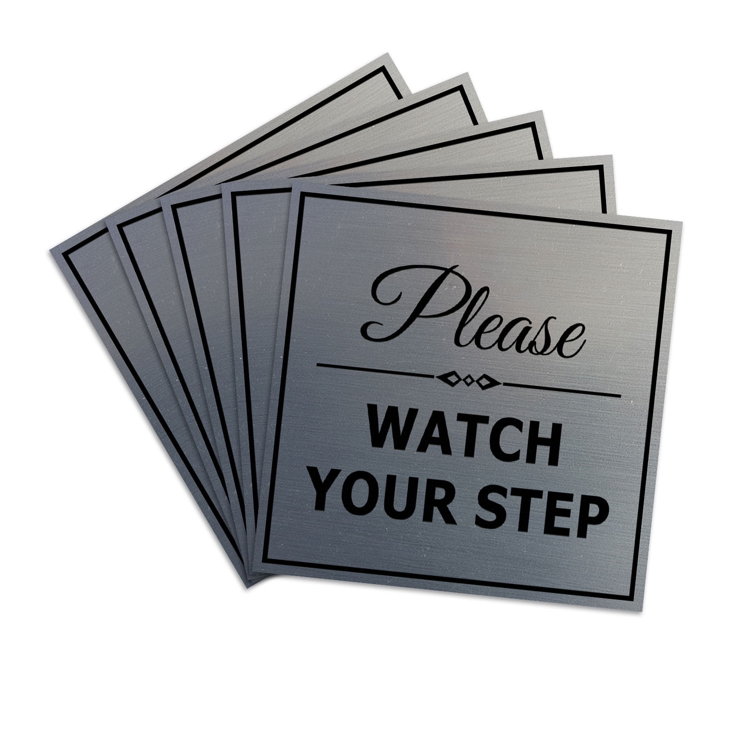 Signs ByLITA Square Classy Please Watch Your Step Sign | Safety Sign ...