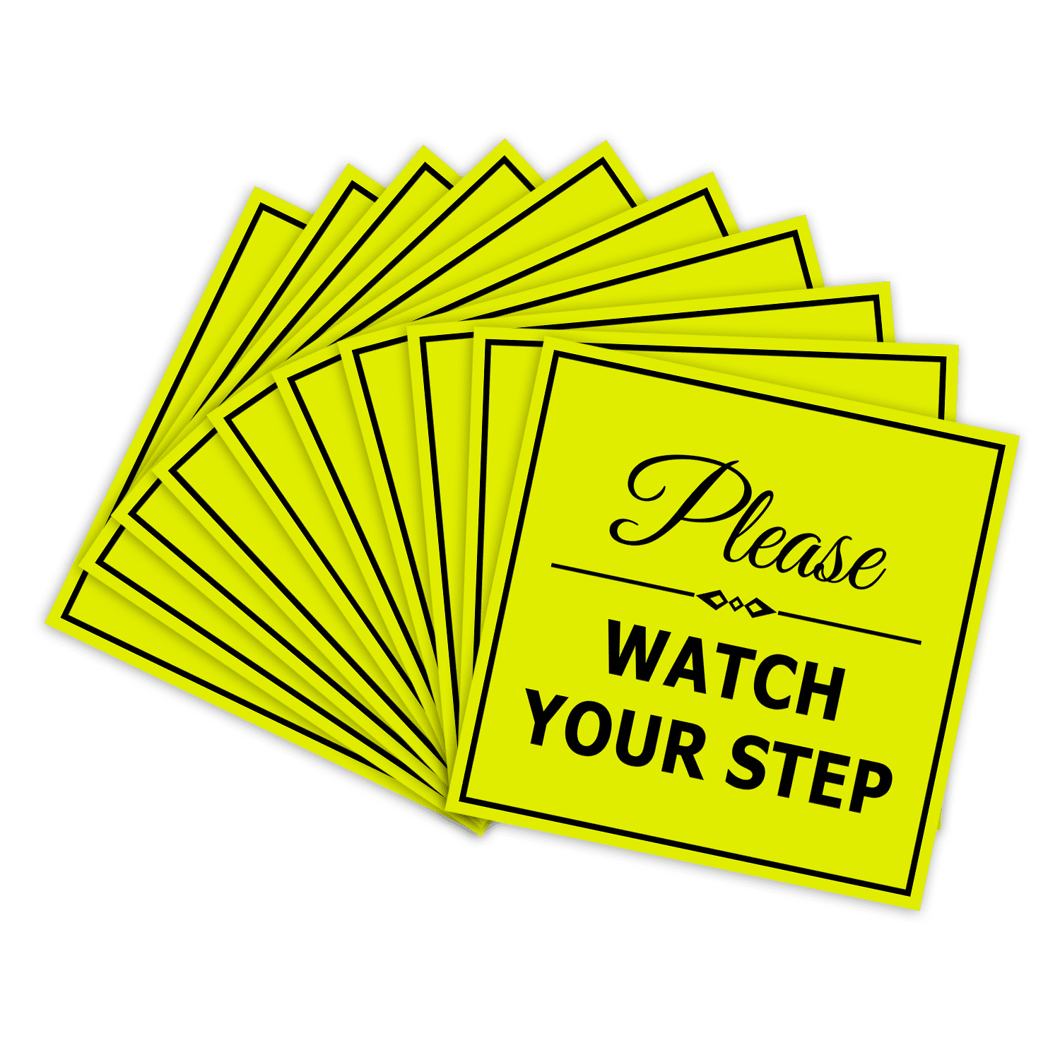 Signs ByLITA Square Classy Please Watch Your Step Sign | Safety Sign ...