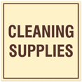 thumbnail image 1 of Signs ByLITA Square Cleaning Supplies Sign - Easy Installation | Durable Material (Ivory/Dark Brown) - Medium, 1 of 3