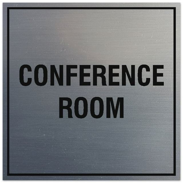 Signs ByLITA Square Conference Room Sign - Easy Installation | Durable ...