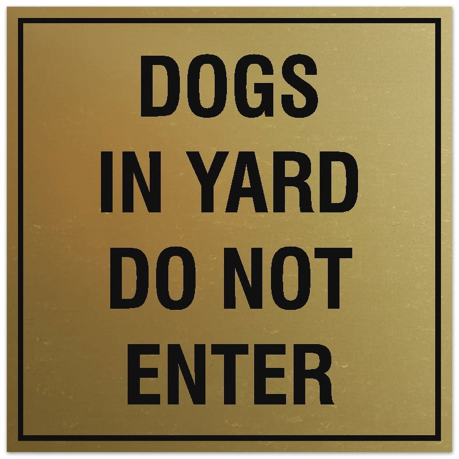 Signs ByLITA Square Dogs in Yard Do Not Enter Sign - Easy Installation ...