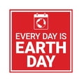 thumbnail image 1 of Signs ByLITA Square Every Day is Earth Day Sign (Red) - Medium, 1 of 8