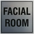 thumbnail image 1 of Signs ByLITA Square Facial Room Sign - Easy Installation | Durable Material (Brushed Silver) - Medium, 1 of 3