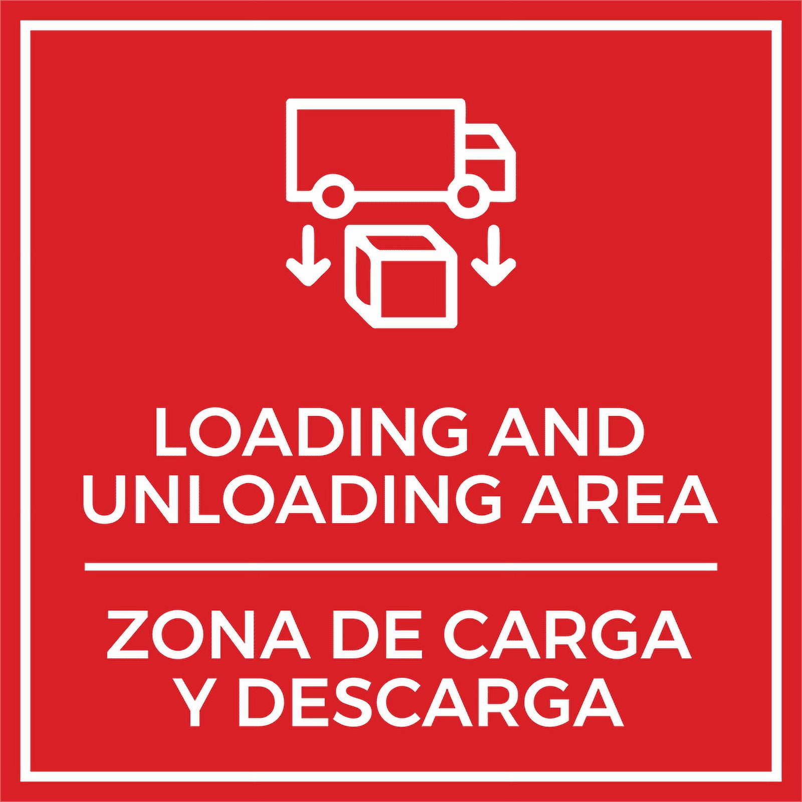 Signs ByLITA Square Loading and Unloading Area Door or Wall Sign ...