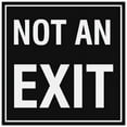 thumbnail image 1 of Signs ByLITA Square Not an Exit Sign - Easy Installation | Durable Material (Black) - Large, 1 of 3