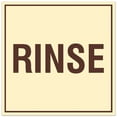thumbnail image 1 of Signs ByLITA Square Rinse Sign - Easy Installation | Durable Material (Ivory/Dark Brown) - Medium, 1 of 3