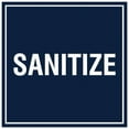 thumbnail image 1 of Signs ByLITA Square Sanitize Sign - Easy Installation | Durable Material (Navy Blue / White) - Medium, 1 of 3