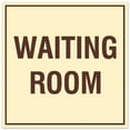 thumbnail image 1 of Signs ByLITA Square Waiting Room Sign - Easy Installation | Durable Material (Ivory/Dark Brown) - Small, 1 of 3