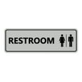thumbnail image 1 of Signs ByLITA Standard All Gender Restroom(Lt Gray) - Small 2" X 6", 1 of 4