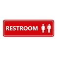 thumbnail image 1 of Signs ByLITA Standard All Gender Restroom(Red/Yellow) - Small 2" X 6", 1 of 4