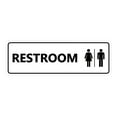 thumbnail image 1 of Signs ByLITA Standard All Gender Restroom(White) - Large 3" X 9", 1 of 4