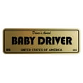 thumbnail image 1 of Signs ByLITA Standard Baby Driver Sign (Brushed Gold) - Medium, 1 of 6
