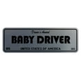thumbnail image 1 of Signs ByLITA Standard Baby Driver Sign (Brushed Silver) - Small, 1 of 6
