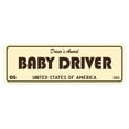 thumbnail image 1 of Signs ByLITA Standard Baby Driver Sign (Ivory/Dark Brown) - Medium, 1 of 6