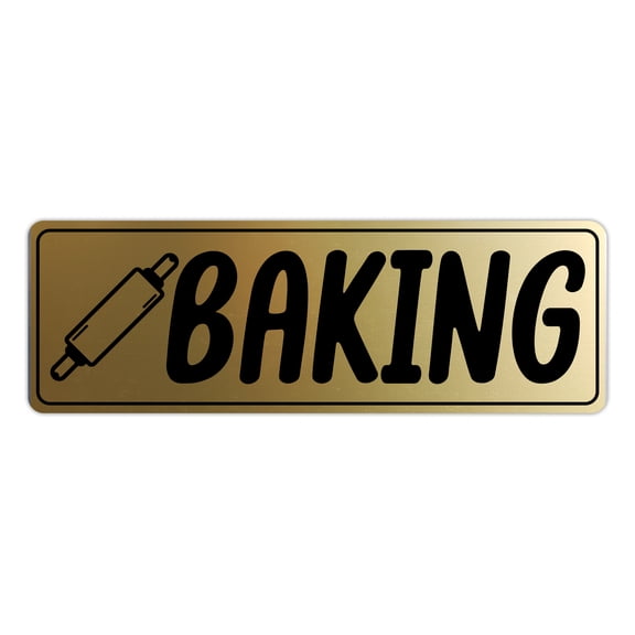 Signs ByLITA Standard Baking Sign (Brushed Gold) - Small