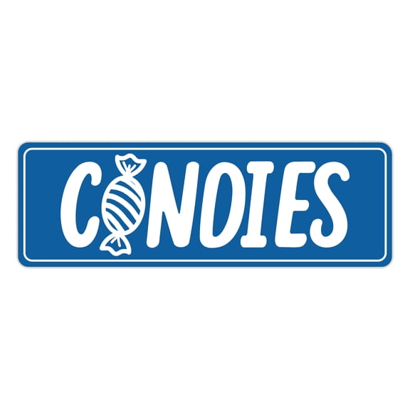 Signs ByLITA Standard Candies Sign (Blue) - Small