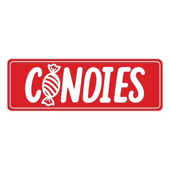 Signs ByLITA Standard Candies Sign (Red) - Small