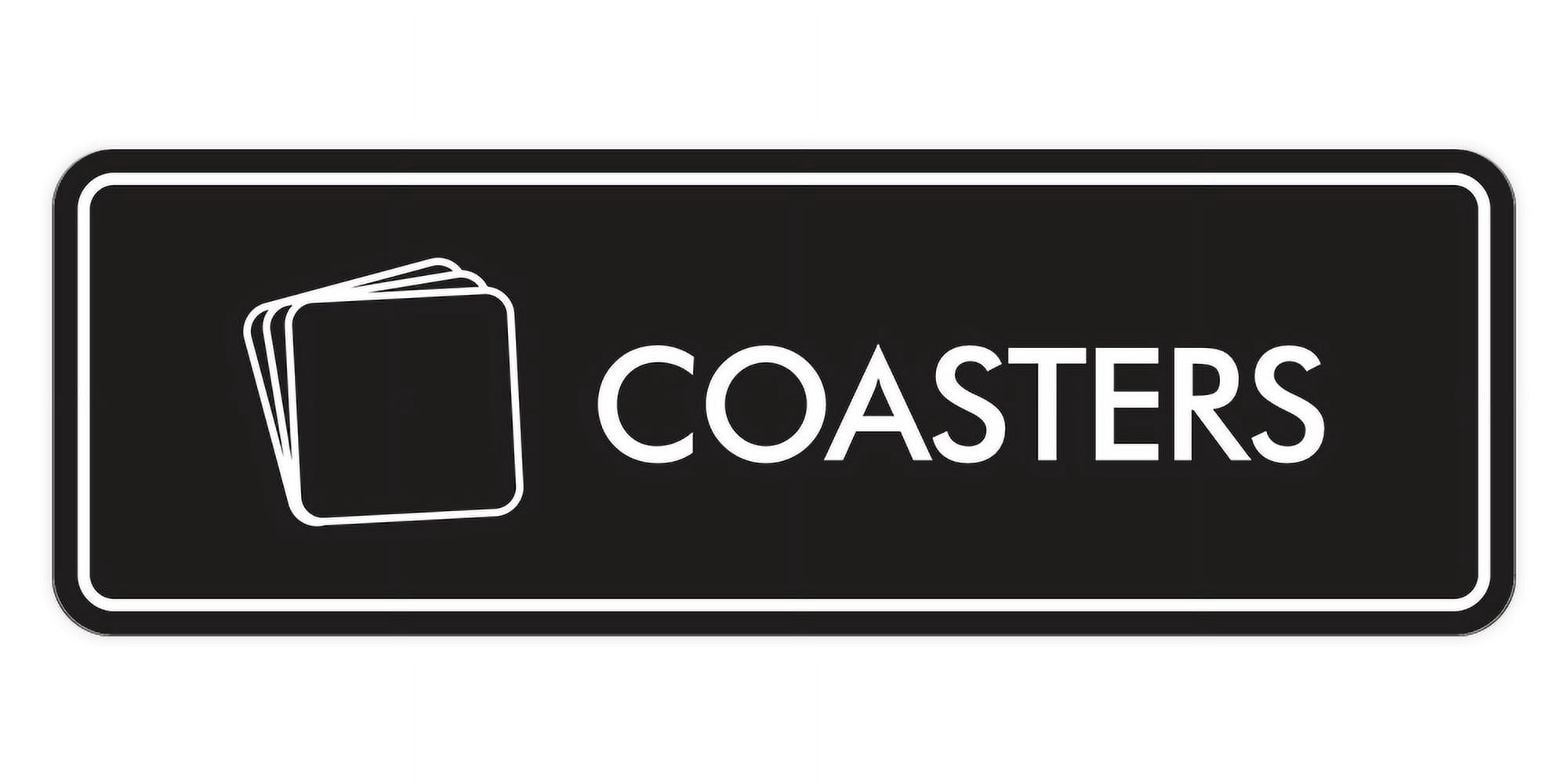 Signs ByLITA Standard Coasters Door or Wall Sign Easy Installation ...