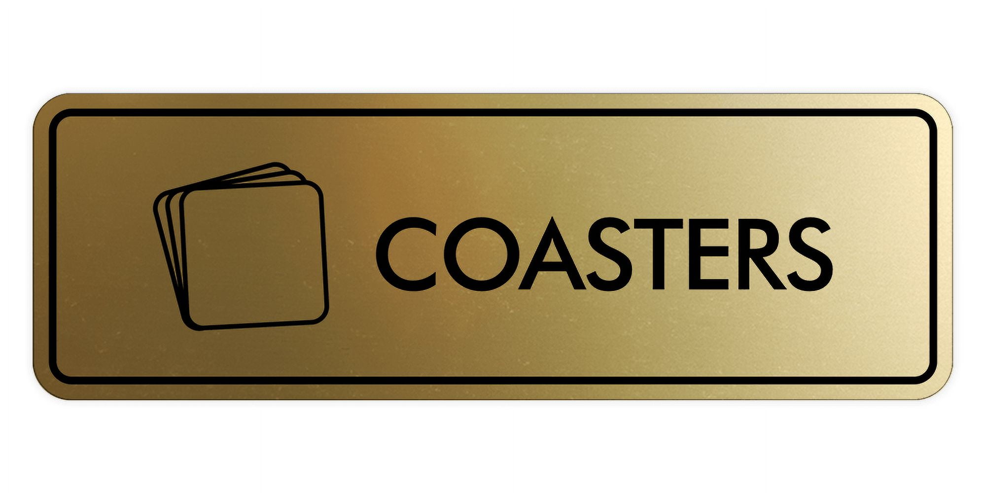 Signs ByLITA Standard Coasters Door or Wall Sign Easy Installation ...