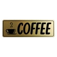 thumbnail image 1 of Signs ByLITA Standard Coffee Sign (Brushed Gold) - Large, 1 of 6