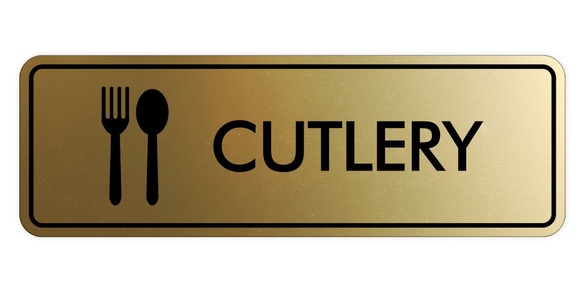 Signs ByLITA Standard Cutlery Door or Wall Sign Easy Installation ...