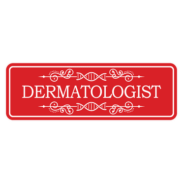 Signs ByLITA Standard Dermatologist Sign (Red) - Large