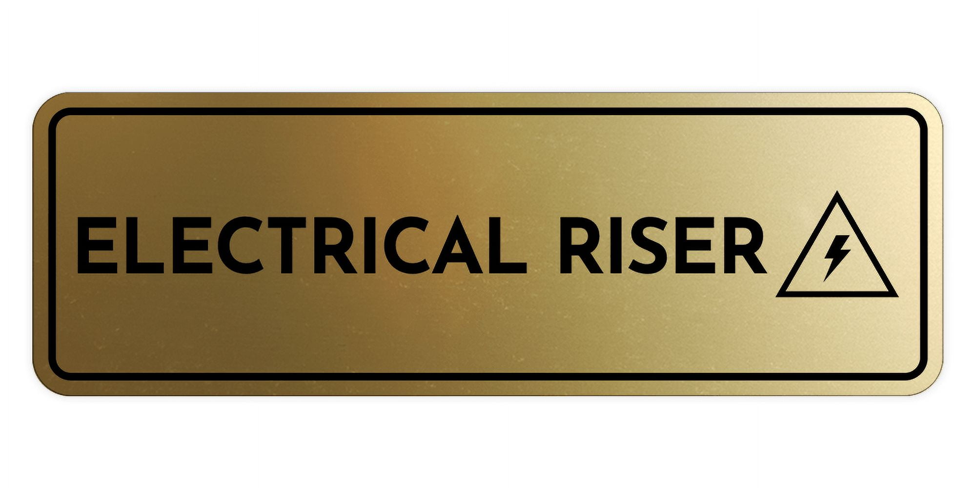 Signs ByLITA Standard Electrical Riser Door or Wall Sign Durable ABS ...