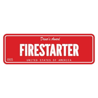 Signs ByLITA Standard Firestarter Sign (Red) - Large