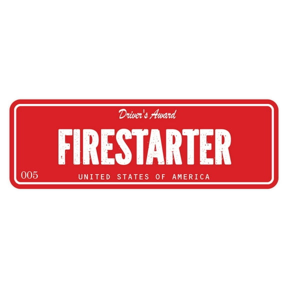 Signs ByLITA Standard Firestarter Sign (Red) - Large