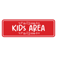 thumbnail image 1 of Signs ByLITA Standard Kids Area (Toy vector) Sign (Red) - Medium, 1 of 6