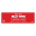 thumbnail image 1 of Signs ByLITA Standard Messy Driver Certificated Sign (Red) - Small, 1 of 6