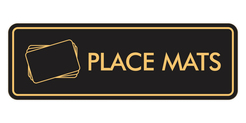 Signs ByLITA Standard Place Mats Door or Wall Sign Easy Installation ...