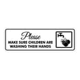 thumbnail image 1 of Signs ByLITA Standard Please Make Sure Children Are Washing Their Hands Sign (White) - Large, 1 of 1