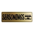 thumbnail image 1 of Signs ByLITA Standard Seasonings Sign (Brushed Gold) - Small, 1 of 6
