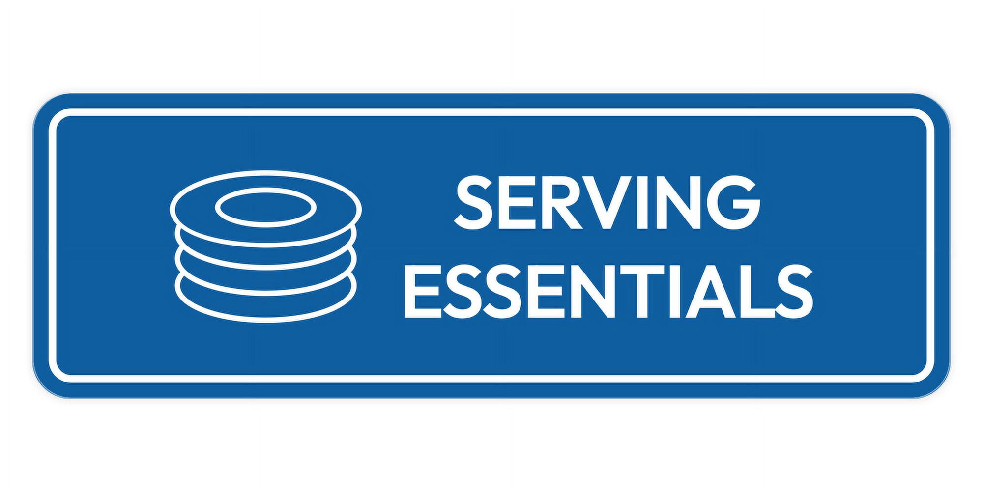Signs ByLITA Standard Serving Essentials Door or Wall Sign Easy ...