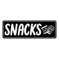 thumbnail image 1 of Signs ByLITA Standard Snacks Sign (Black) - Large, 1 of 6