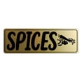 thumbnail image 1 of Signs ByLITA Standard Spices Sign (Brushed Gold) - Large, 1 of 8